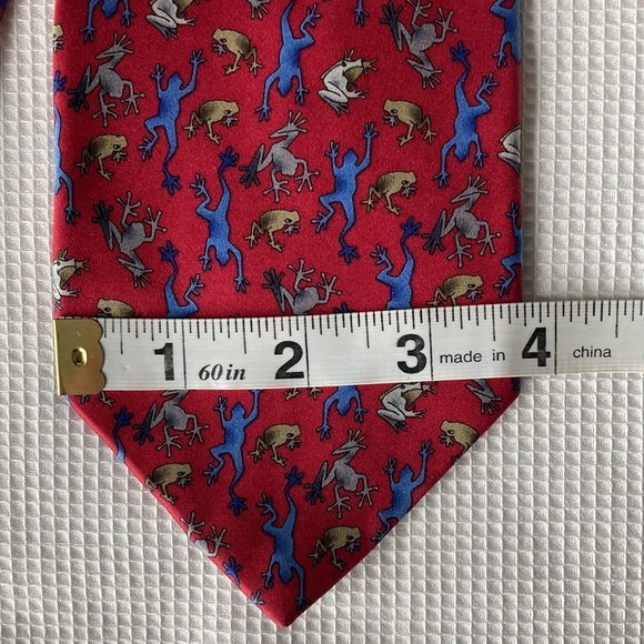The Nature Conservancy Mens Necktie Maki Frog Accessory Office Work Preservation - Picture 2 of 5